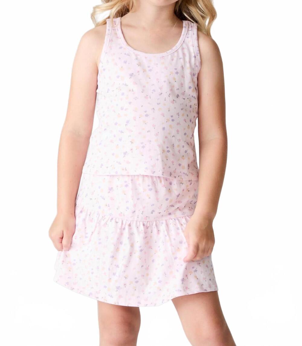 NEW CHASER rosebud ditsy tank top in pink